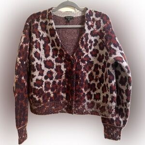 Rag & Bone Leopard Cardigan Medium